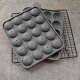 Ruhhy 21808 Silicone Cake Pop Mold, 20-Cavity Sphere Baking Form