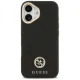 Guess iPhone 17 Case Grained Strass Logo MagSafe, Black