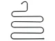Sturdy Space Saving Pants Hanger, 5 Tier Closet Organizer for Trousers