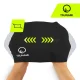 TSUNAMI Silicone Swim Cap for Long Hair, Black