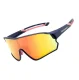 Rockbros 10134PL Polarized Cycling Glasses, Blue/Pink