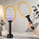 Electric Mosquito Swatter with UV Lamp and USB Charging, Black/Yellow