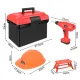Kids Tool Box Set with Battery Screwdriver MAXY, 62 Pcs