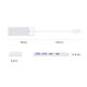 Orico PAPW2AC-C3 USB Hub 4-port (2x USB-A, 1x USB-C, PD 100W) 0.15m, White