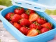 Collapsible Silicone Food Storage Containers Set of 4, Blue
