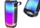 Portable Wireless Bluetooth Speaker with RGB Light and FM Radio, Black