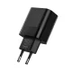 Tech-Protect C30W Wall Charger USB-C PD 30W / USB-A QC 3.0 - Black