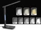 LED Desk Lamp with Clock and QI Wireless Charger