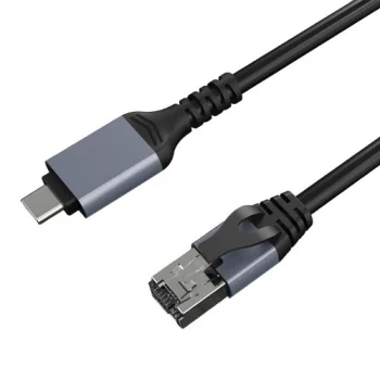 USB-C to RJ45 Gigabit Ethernet Adapter Cable CAT6 2m