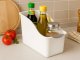 Kitchen Organizer Plastic Storage Container for Under Sink and Cabinet Cleaning Supplies
