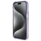 Guess iPhone 13 Pro Max Case Ring Stand Script Glitter MagSafe, Purple