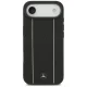 Mercedes Leather Star Pattern Stripes MagSafe Case for iPhone Air Black