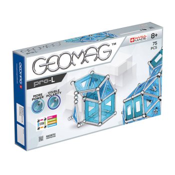 GEOMAG GEO-023 Magnētiskie Rotaļu Spēļu Bloki Bumbiņas Stienīši Paneļi Konstruktors, 75 gab. | Magnetic Blocks...