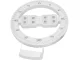 Electronic LED Clock with Alarm and Thermometer, White