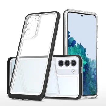 Hybrid Armor Clear 3in1 Case for Samsung Galaxy S23 Black