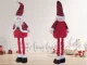 Christmas Gnome with Telescopic Legs, 60-100 cm, Red