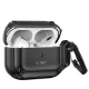 Tech-Protect Rough Hook Case with Carabiner for Apple AirPods Pro 1 / 2, Black