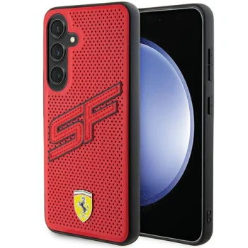 Ferrari Samsung Galaxy S24 Case Big SF Perforated, Red