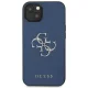 Guess Saffiano 4G Metal Logo Case for iPhone 13 mini, Blue