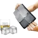 Silicone Ice Cube Tray for 6 Large Cubes DA95, Black