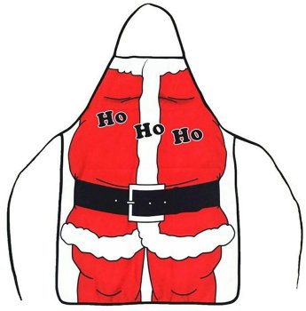 Virtuves priekšauts ar Ziemassvētku motīvu, 72×52 cm