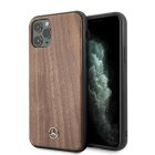 Mercedes iPhone 11 Pro Max Case Wood Line Walnut, Light Brown