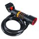 Combination Bike Lock Cable with LED Safety Light 1.1 m