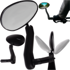Trizand 25781 Adjustable Left Side Bicycle Mirror, Universal Fit