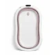Foldable Baby Bathtub with Thermometer and Newborn Support Insert, Pink