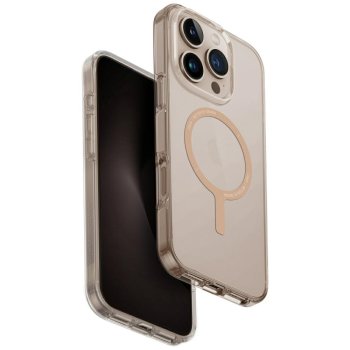 Uniq Clario Magclick Charging Case for iPhone 16 Pro, Transparent Gold