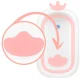 Ricokids RK-280 Foldable Baby Bath Tub with Cushion, White/Pink