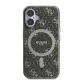 Guess iPhone 16 Plus Case IML 4G Background MagSafe, Brown