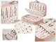 Elegant Capacious Jewelry Box Organizer, Pink