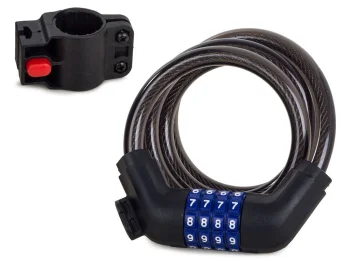 Combination Bicycle Lock, 100cm, Black