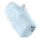 Wozinsky WF16-YLS 5000mAh 15W Lightning Mini Power Bank with Built-in USB-C Cable and Apple Watch Charger - Blue