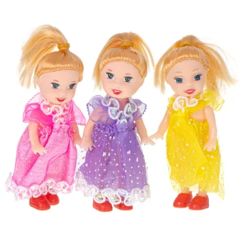 Dollhouse Dolls Set of 3, 10 cm
