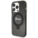 Guess iPhone 14 Pro Max Case Ring Stand Script Glitter MagSafe, Black