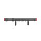 Maclean MC-179 Wall Tool Organizer, Steel, 1222 mm, Black