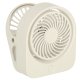 Bezvadu galda ventilators ar klipsi, USB, 3 ātrumi, 11.5 cm, balts
