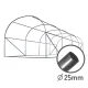 Plonos 4973-B Garden Polytunnel Greenhouse 2.5 x 4 m (10 m²), Green