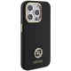 Guess Silicone Logo Strass 4G Case for iPhone 15 Pro, Black