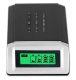 AA AAA Battery Charger with LCD Display, 4-Slot, Silver-Black