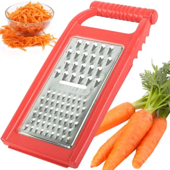 Flat Vegetable Grater with 3 Blades, 23 cm