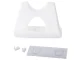 Kitchen Holder for Pot Lids and Cutting Boards, White