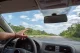 Wide-Angle Car Rearview Mirror with Suction Cup KX7655, Black