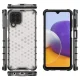 Honeycomb Case with TPU Bumper for Samsung Galaxy A22 4G, Transparent