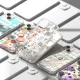 Ringke Fusion Design Case for iPhone 14 Plus, FD637E29, Transparent (Purple Rose)
