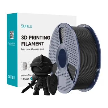 Sunlu PLA+ 3D Printer Filament 1.75mm, Black
