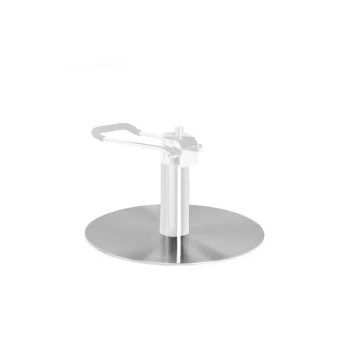 Gabbiano Round Base for Barber Chair L010, Inox