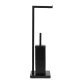 Modernhome Bathroom Stand for Toilet Paper and Brush, Black